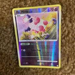 Mr. Mime Mysterious Treasures Rare,Reverse Holo Pokemon Lightly played - Image 3