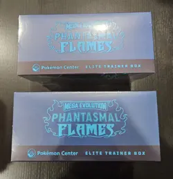 NEW! Pokemon Center Phantasmal Flames Elite Trainer Box Sealed Set of Two - Image 2