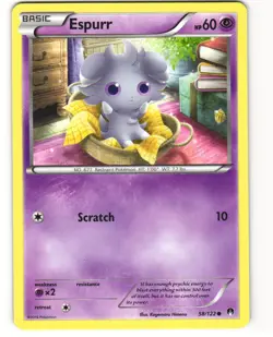 Espurr Common Pokemon TCG BREAKpoint 58/122 LP - Image 1