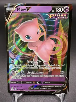 2021 Pokemon TCG Mew V 113/264 Fusion Strike Full Art - Image 1