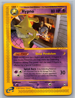 Pokemon TCG Hypno #16/147 Rare CCG Aquapolis - Image 1