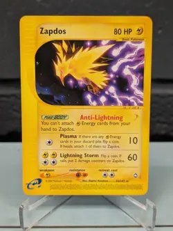 Pokemon TCG Zapdos 44/147 Aquapolis (EX) Non-Holo Rare - Image 1