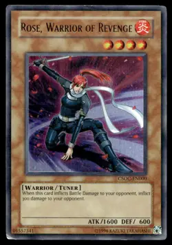 Yu-Gi-Oh TCG Crossroads of Chaos #CSOC-EN000 Rose, Warrior of Revenge Ultra Rare - Image 1