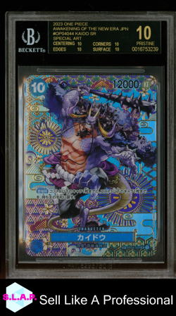 KAIDO SR ONE PIECE AWAKENING OF THE NEW ERA JP BLACK LABEL OP04044 2023 BGS 10 - Image 1