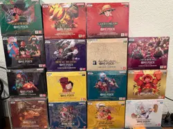 One Piece tcg sealed booster box collection OP02-OP13 - Image 1