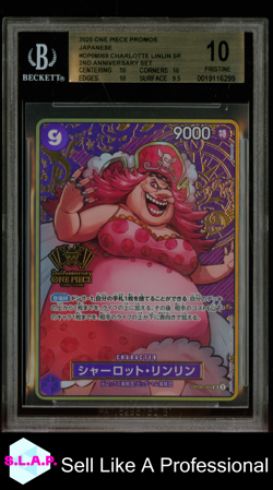 CHARLOTTE LINLIN ONE PIECE OP08-069 2025 2ND ANNIVERSARY SET - JPN BGS 10 - Image 1