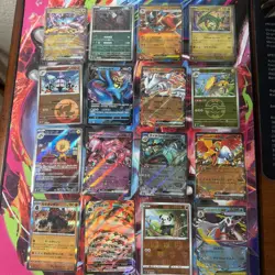 Pokemon 16 Card Lot nm Vmax V Mega Ex Rares Hits Only K7 - Image 1