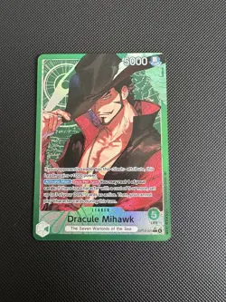 OP14-020 Dracule Mihawk Leader Alt Art One Piece TCG English Card - Image 1