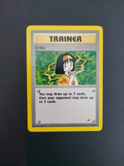 Pokemon TCG Erika Trainer Gym Heroes Non-Holo Card 100/132 Vintage MINT - Image 3