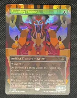 Roaming Throne Ixalan Rare Colorless Artifact Creature Card - Foil - Image 1