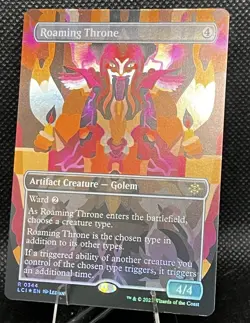 Roaming Throne Ixalan Rare Colorless Artifact Creature Card - Foil - Image 4