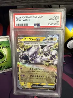 Pokemon Mewtwo ex Japanese Starter Set SVEM #001 Graded Card PSA 10 - Image 1