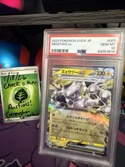 Pokemon Mewtwo ex Japanese Starter Set SVEM #001 Graded Card PSA 10 - Image 2