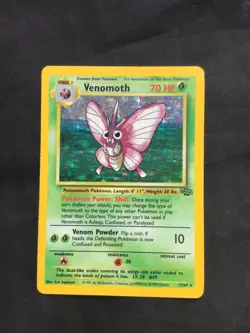 Pokemon Cards: Jungle Rare Holo: Venomoth 13/64 - Image 1