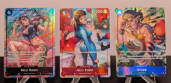 One Piece CCG Straw Hat Crew Alt Art / Full Art Character Lot of Trading Cards - Image 2