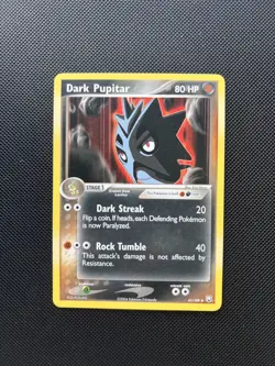 Pokemon Card EX Team Rocket Returns Dark Pupitar 41/109 - Image 1