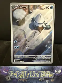 Pokemon Card Snover 140/132 Mega Evolution Illustration Rare Near Mint - Image 1