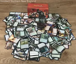 2.5LB Lot of Various Assorted Magic the Gathering Cards TCG in Collectible Box - Image 1