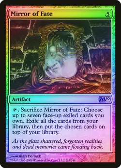 Mirror of Fate FOIL Magic 2010 / M10 NM Artifact Rare MAGIC MTG CARD ABUGames - Image 1