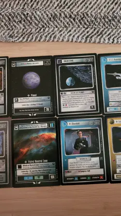 Star Trek CCG 1st Edition Blaze of Glory and First Contact 40 card lot incl rare - Image 5