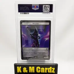 MTG - Final Fantasy Tokens - Hero / Wizard - Foil - Graded PSA 8 - Image 5