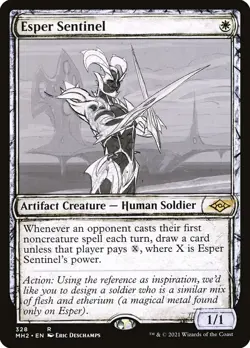 MTG -Esper Sentinel - Fanart Modern Horizons 2 - EDH / Playtest - Image 1