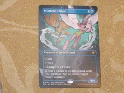 MTG Borderless Mistbind Clique x1 Mythic Lorwyn Eclipsed Special Guest NM Low SH - Image 1