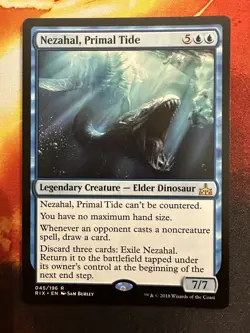 1x Nezahal, Primal Tide Rivals of Ixalan NM - MTG RIX - Rare - Image 1