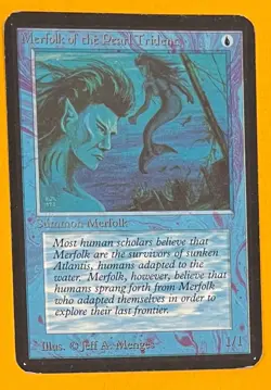 MTG MERFOLK OF THE PEARL TRIDENT Alpha (OldManMTG 008-385) - Image 1