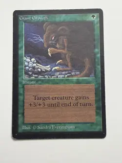 Giant Growth Beta MP MTG Magic the Gathering - Image 1