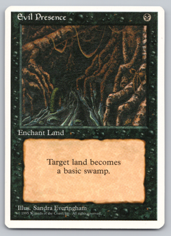 Evil Presence - 4th Edition Core Set 1995 MTG - Image 1