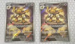 Alakazam 009 Mega Black Star Promo Pokemon Center stamp + Regular Promo Card - Image 1