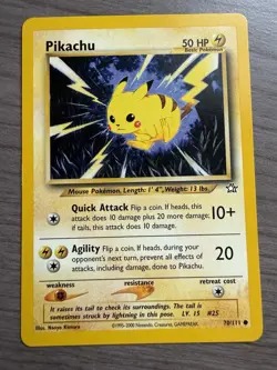 Pokemon TCG Pikachu 70/111 Neo Genesis LP - Image 1
