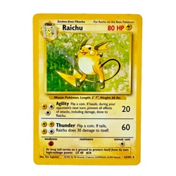 Pokemon TCG Raichu 014/102 Base Set Holo Lightly Played Great Condition - Image 1