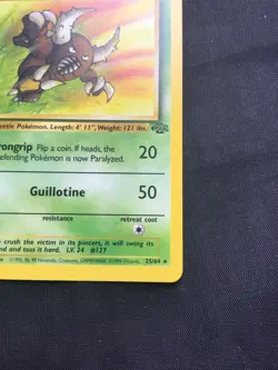 Pokemon Cards: 1st Edition Jungle Rare: Pinsir 25/64 - Image 4