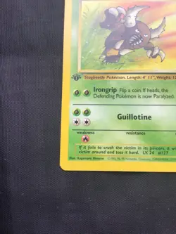 Pokemon Cards: 1st Edition Jungle Rare: Pinsir 25/64 - Image 5