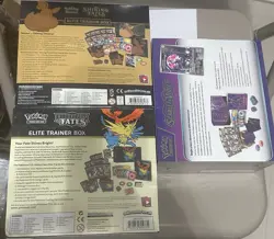 Pokemon Elite Trainer Box Lot Of 3 Sealed Hidden fates, Shining Fates, S&V Base - Image 5