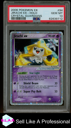 JIRACHI EX-HOLO CRYSTAL GUARDIANS POKEMON EX CRYSTAL GUARDIANS 2006 94 PSA 10 - Image 1