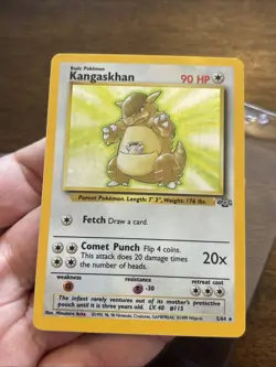 Pokemon TCG Kangaskhan Jungle Holo Card 5/64 Unlimited Rare Holo - Image 1