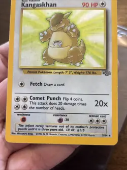 Pokemon TCG Kangaskhan Jungle Holo Card 5/64 Unlimited Rare Holo - Image 3