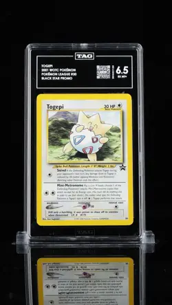 Pokemon Black Star Togepi Promo Pokemon League TAG 6.5 2001 #30 PSA BGS - Image 1