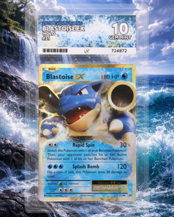 Blastoise Ex 21/108 Pokemon 2016 Evolutions Graded Ace 10 Gem Mint - Image 1