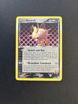 Pokemon Card EX Team Rocket Returns Rocket's Meowth 46/109 - Image 1