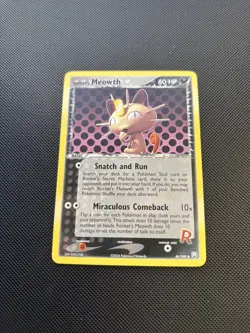 Pokemon Card EX Team Rocket Returns Rocket's Meowth 46/109 - Image 2