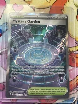 Pokemon TCG Mystery Garden Trainer Holo Card Mega Evolution 172/132 NM Condition - Image 1