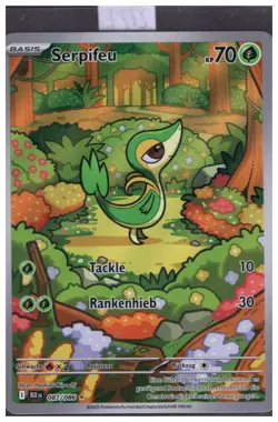 Pokemon Serpifeu BLK 087/086 Schwarze Blitze Illustration Rare GERMAN - Image 1
