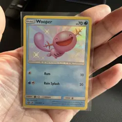Pokemon TCG Wooper SV9/SV94 Hidden Fates Shiny Vault Holo Rare NM Condition - Image 1