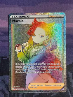 Marnie 208/202 Pokemon Sword & Shield Rare Rainbow Near Mint - Image 1