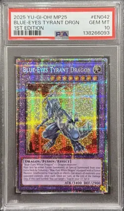 2025 PSA 10 YUGIOH MP25 STARLIGHT RARE BLUE EYES TYRANT DRAGON 💎 - Image 1