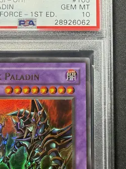 Yugioh PSA 10 Dark Paladin MFC-105 1st Edition Ultra Rare CORRECTED ART - Image 4